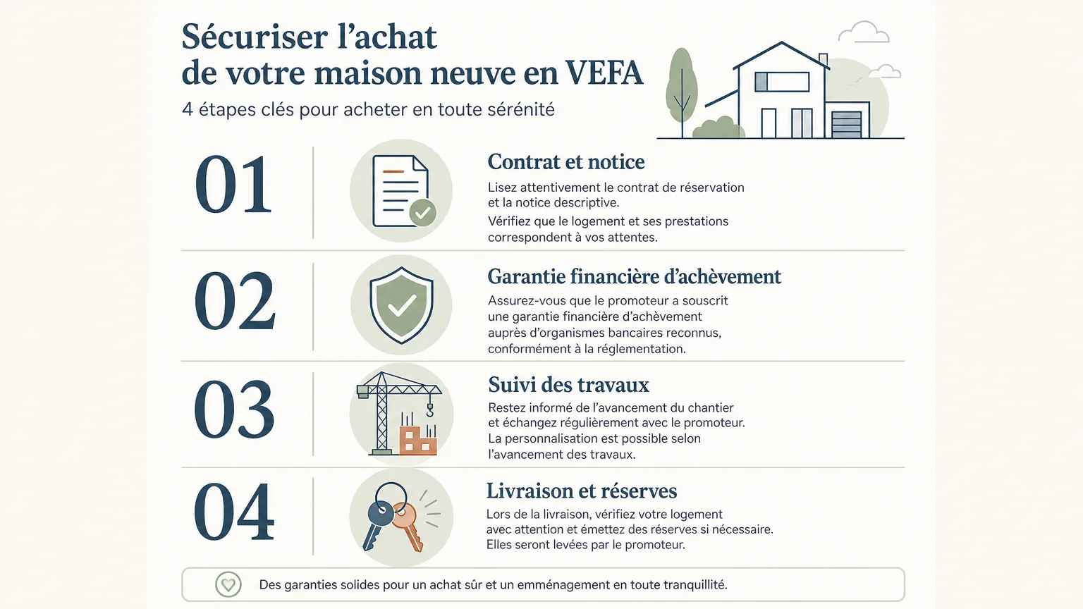 Checklist des garanties à vérifier pour une maison neuve en VEFA