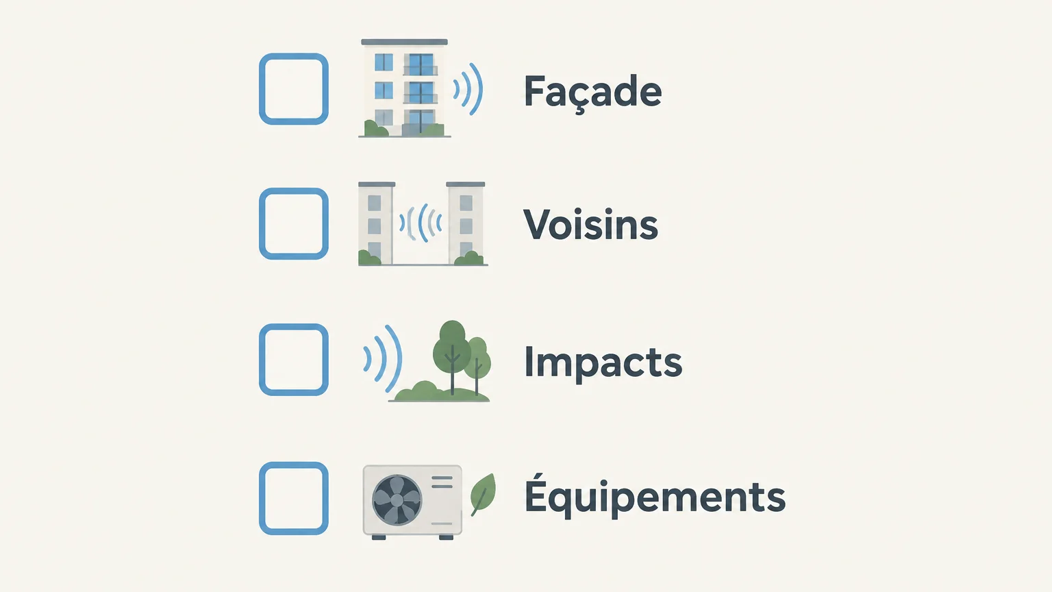 Checklist des points acoustiques à examiner avant l’achat d’un logement neuf